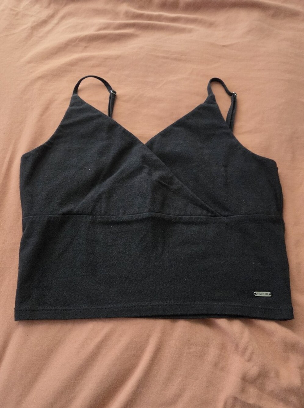 Hollister Black V-Neck Cropped Cami